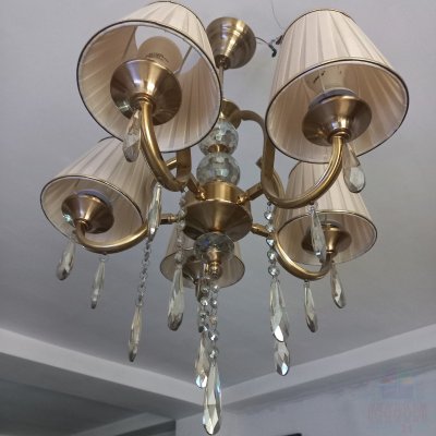 فروش یک جفت لوستر پنج شاخه طرح نئوکلاسیک
