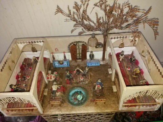 ماکت چایخانه سنتی..هنرمندانه